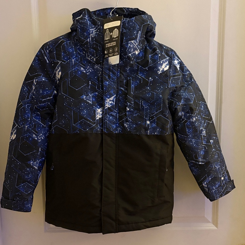 The Children's Place Starry Blue and Black Puffer Jacket